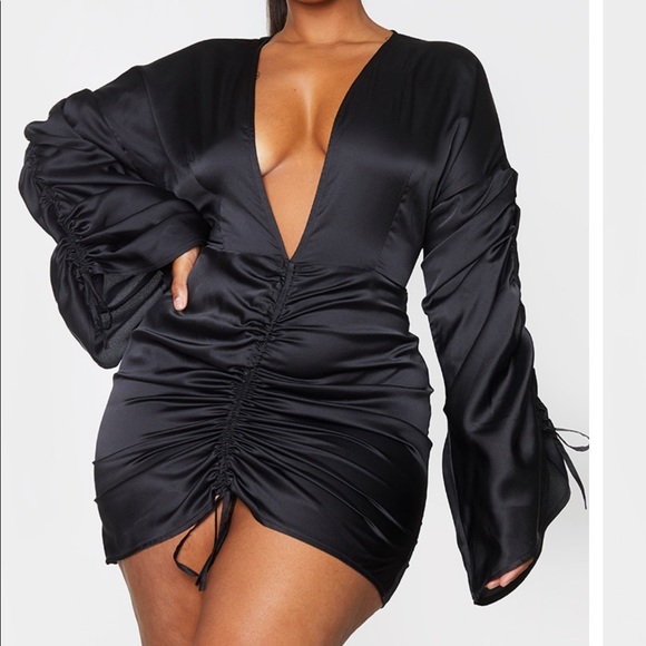 PrettyLittleThing Dresses & Skirts - Black plunge dress